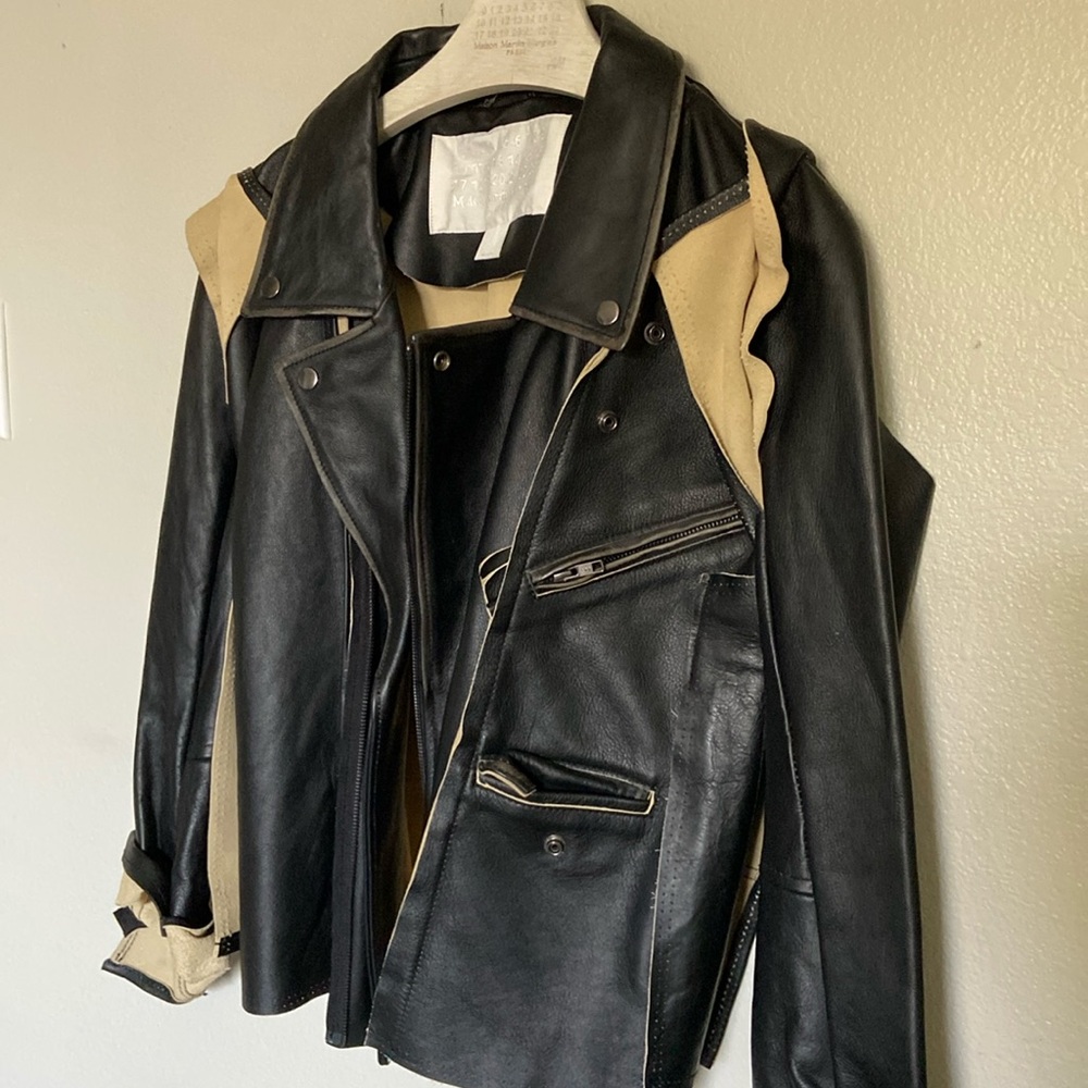 H&M Maison Martin Margiela genuine leather Jacket